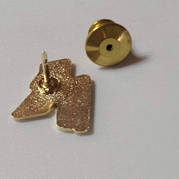 Future Business Leaders of America FBLA Logo Lapel Pin Gold Tone Red Blue - Picture 4 of 5